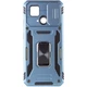 Ударопрочный чехол Epik Camshield Army Ring для Xiaomi Redmi 10C Голубой / Light Blue - изображение 3