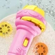 Детский фонарик-проектор Мультяшные персонажи 80 узоров/10 карточек Pink - изображение 3