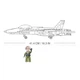Конструктор SLUBAN M38-B0928 Model Bricks Боевой самолет, 682 детали, в коробке - изображение 5