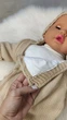 Детский вязаный человечек на подкладке с шапочкой "Зайка" Осень-Весна 0-3 мес (56-62 см) EKL160 - изображение 3