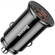 Автомобильное зарядное устройство Baseus Circular Plastic 30W USB + Type-C Быстрая зарядка PD3.0 QC 4.0 + (CCALL-YS01) Black - изображение 1
