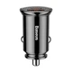 Автомобильное зарядное устройство Baseus Circular Plastic 30W USB + Type-C Быстрая зарядка PD3.0 QC 4.0 + (CCALL-YS01) Black - изображение 3