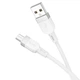 Кабель Hoco X109 Silicone USB to MicroUSB 2.4A, White - изображение 2