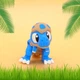 Флекси игрушка «Динозаврик T-Rex Blue» flexi, подвижная, антистресс - изображение 2