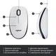 Мишка Logitech M100 USB White (910-006764) - изображение 6