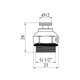 Кран Мавського Karro 1/2" ручка, нікельований KR-85010 - зображення 2