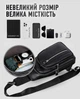 Слинг на плече кожаный TIDING BAG A25F-3204-1A Черный 18х32х7 см - изображение 6