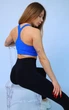 Лосины женские спортивные с эффектом push-up пуш-ап Бесшовные Тайтсы Черный размер М (70002) - изображение 4