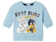 Світшот з двунитки на кнопках для хлопчика Disney Looney Tunes 468581 062-68 см (2-6 міс.) блакитний - зображення 1