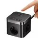 Мережевий фільтр Baseus E00066400117-00 PowerCombo Cube Power Strip 3xAC+2xUSB+2xType-C 30W (150 см) Black - зображення 5