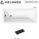 Ванна акриловая Helmken Luna 170x70 см (4211764NX4) комплект 2 в 1: прямоугольная ванна, Черный подголовник - изображение 2