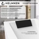 Ванна акриловая Helmken Luna 170x70 см (4211764NX4) комплект 2 в 1: прямоугольная ванна, Черный подголовник - изображение 14