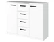 Комод в гостиную MebelStar 4+2 120x45x99 см Аляска белая (MBS-1039) - изображение 1