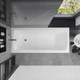 Ванна акриловая Helmken Luna 170x70 см (8634Y3544V) комплект 4 в 1: прямоугольная ванна, ножки, Белая фронтальная и боковая панель - изображение 7