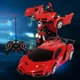 Машинка трансформер на пульті управління, Lamborghini Robot Car, червоний, дитяча машинка на радіокеруванні - зображення 7