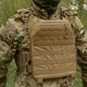 Плитоноска Kiborg GU gen.1 койот с системой быстрого сброса и NIR-пропиткой от ПНБ - изображение 7