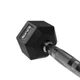 Гантель Hex pro HMS 5907695518030 сталь з гумовим покриттям 2 кг - зображення 2