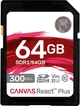 Карта пам'яті Kingston Canvas React Plus SDXC 64GB Class 10 UHS-II U3 V90 (SDR2/64GB) - изображение 1