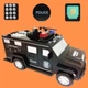 Детская копилка сейф Машинка Hummer Cash Truck с кодовым замком купюроприемником отпечатком пальца Черная - изображение 1