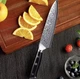 Японський ніж Santoku з дамаської сталі у подарунковій упаковці TURWHO 5" універсальний (VG10 Steel"5U) - зображення 2