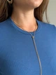 Платье в рубчик длинное весеннее женское Merlini Анно 700001503 размер L-XL Синее (700001503_2) - изображение 5