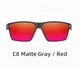 Чоловічі поляризаційні сонцезахисні окуляри KINGSEVEN 799 Matte Gray Red - зображення 2