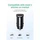 Автомобильное зарядное устройство Baseus Square Metal 30W 2USB Быстрая зарядка QC 3.0 (CCALL-DS01) Black - изображение 13