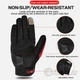 Мото перчатки, черные, сенсорное прикосновение, Black, XL - изображение 4