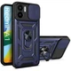 Протиударний чохол Armor Ring + захиcт камери для Xiaomi Redmi A1 та Redmi A2 Simon case синій - зображення 1