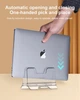 Подставка для ноутбука вертикальная, универсальная Hagibis Vertical Gravity Laptop Stand Transparent Acrylic - изображение 6
