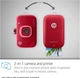 Камера моментальной печати и портативный фотопринтер HP Sprocket 2 в 1 Red + Набор бумаги в Подарок! - изображение 7