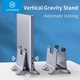Подставка для ноутбука вертикальная, универсальная Hagibis Vertical Gravity Laptop Stand Aluminum - изображение 1
