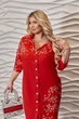 Сукня-сорочка прямого крою ELFBERG 31617 58-60 Червона - изображение 2
