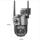 Уличная IP камера 4G/Wi-Fi с двумя линзами SC03 V380pro 4 Mп, Видеокамера с цифровым зумом и микрофоном - изображение 7
