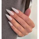 Накладні нігті Nail молочні, стилет, довгі, 20 шт - зображення 1