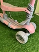 Самокат-беговел 5в1 SCOOTER 3-х колесный сиденье бампер родительская ручка Розовый с серым (JR 3-102) - изображение 3