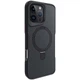 Чехол TPU+PC Metal Buttons with MagSafe Carbon Ring для Apple iPhone 16 Pro Max (6.9") Black - изображение 1
