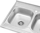Кухонная мойка KRONER (KRP) Satin-6080Z D0.8T180 - изображение 3