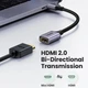 Перехідник mini HDMI - HDMI Ugreen HD160 4K, 60 Гц для Raspberry Pi 4, GoPro Hero, ноутбука, монітора, телевізора, камери з 3D ARC HEC Black (90593) - зображення 5