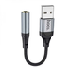 Внешняя звуковая карта HOCO LS36 Fresh external sound card USB to 3.5 Black (6942007608879) - изображение 1