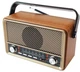 Радіоприймач Kemai MD-511BT Bluetooth з пультом, FM/AM/SW, USB, SD, AUX, акумулятор 18650, портативна колонка у ретро дизайні - зображення 2