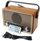 Радіоприймач Kemai MD-511BT Bluetooth з пультом, FM/AM/SW, USB, SD, AUX, акумулятор 18650, портативна колонка у ретро дизайні - зображення 1