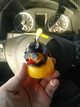 Аксессуар на торпеду в авто утка желтая в шлеме , очках - изображение 2