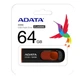 Флеш-накопичувач ADATA USB 2.0 C008 64Gb Black/Red (AC008-64G-RKD) - изображение 2