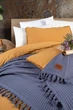Постільна білизна Sikel Stonewashed Soho Firfirli 200 х 220 см Hardal - зображення 2
