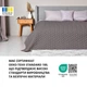 Покрывало Sei Design Warmis Серо-Бежевое Евро 220х240 см Двустороннее Микрофибра (4820227288601) - изображение 8