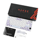 Клавіатура механічна бездротова Ajazz Ak820 PRO + наліпки укр. розкладки, Gift swich, RGB-підсвітка та підтримка HOT-SWAP, біло-фіолетова - зображення 10