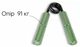 Кистевой пружинный эспандер-тренажер EasyFit Hand Grip PRO 91 кг (200 lb) EF-1902-200 Зеленый (56003579) - изображение 4