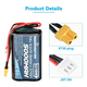 Аккумулятор RadioMaster 5000 mAh 7.4V 2S Li-ION 21700 XT-30 для пультов управления дрона квадрокоптера TX12 TX16S BOXER HP0157.BATT-5A2S - изображение 3