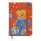 Записник детский А7 ZiBi Bear "Ведмедик космонавт" 80 листов в клеточку на резинке оранжевый (ZB.117103) - изображение 1